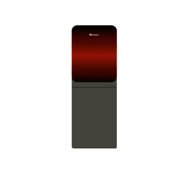 1051 Glass Door Noir Red With Refrigerator