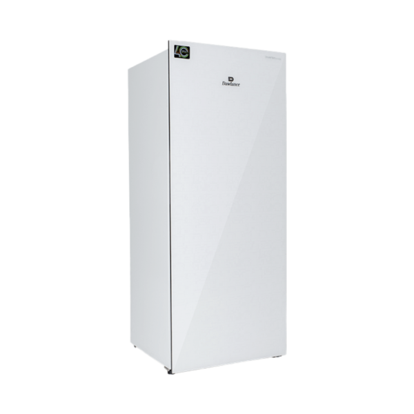1035WB Glass Door Inverter Cloud White Vertical Freezer